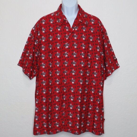 fubu* Men's Short Sleeve Button Down Straight Hem Pocket Logo Shirt~ Size‎ XXL - Picture 1 of 9